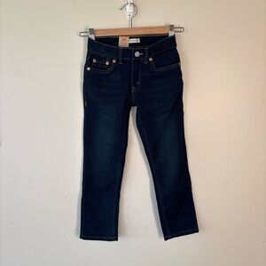 Levi's Dark Indigo Kid’s Cropped Jeans